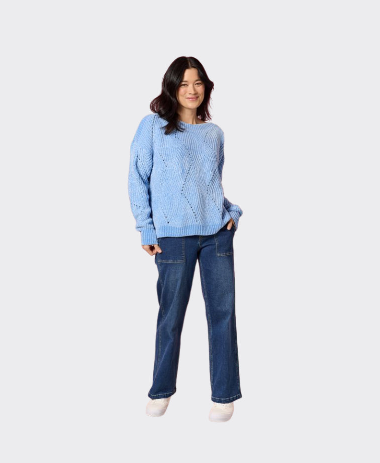 Gordon Smith Knit Tenille - Blue