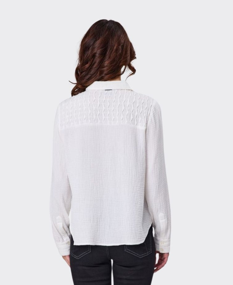 Newport Shirt Bowie Tucked Shoulder - Ivory