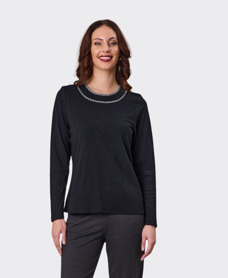 Newport Top Cove L/S - Black