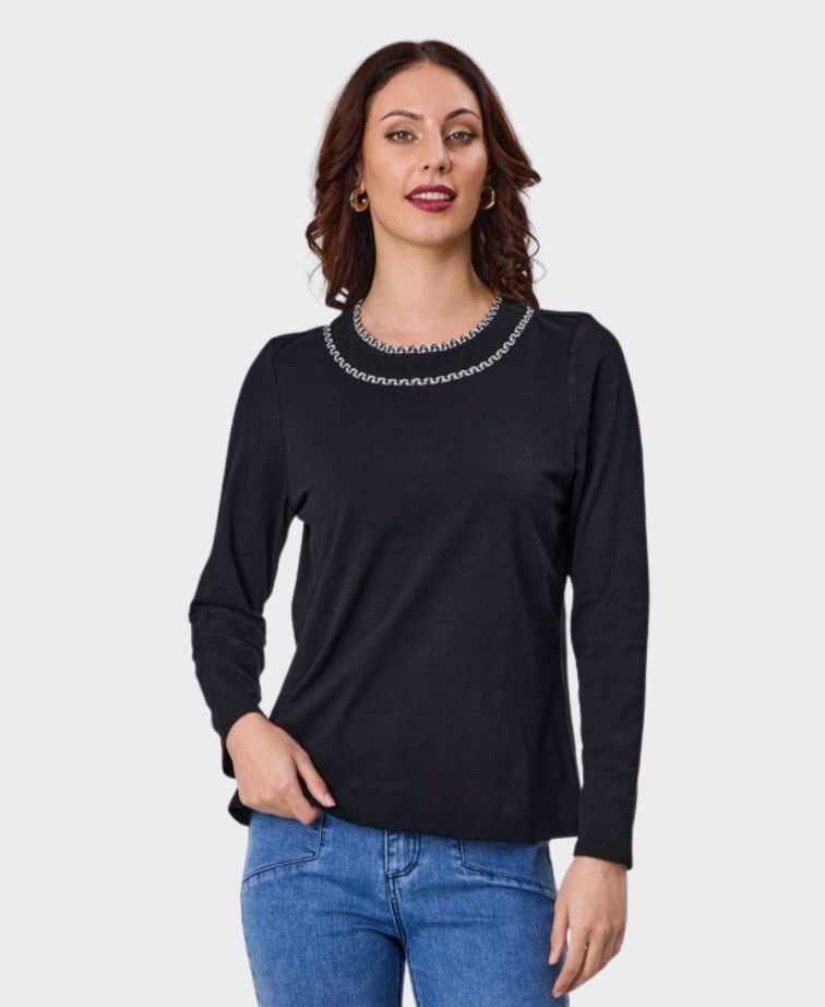 Newport Top Cove L/S - Black