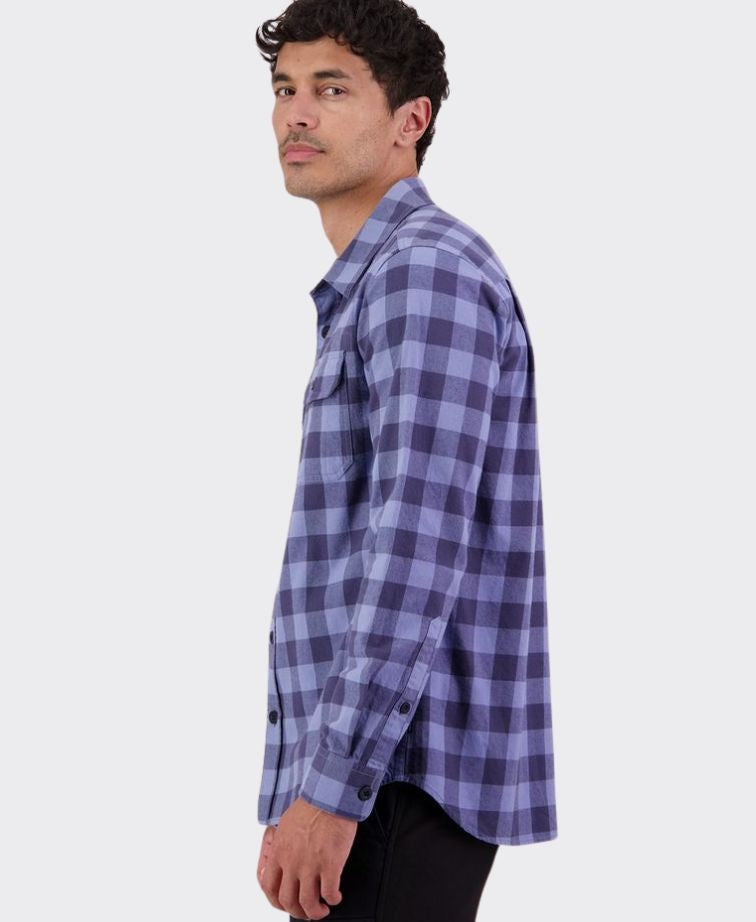Swanndri Taranaki Tailor Shirt - Bluebird/Indigo