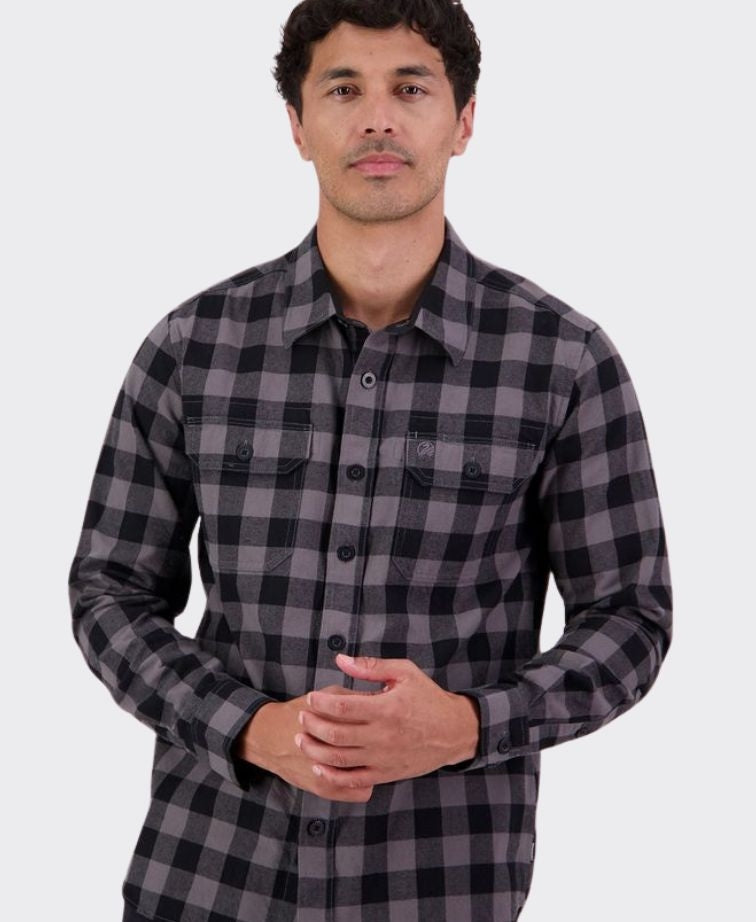 Swanndri Taranaki Tailor Shirt - Caviar/Shadow
