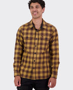Swanndri Taranaki Tailor Shirt - Espresso/Cashew