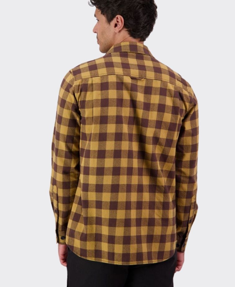 Swanndri Taranaki Tailor Shirt - Espresso/Cashew