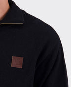 Swanndri Mariner Zip Neck Sweater - Black
