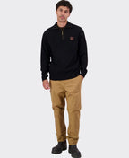 Swanndri Mariner Zip Neck Sweater - Black
