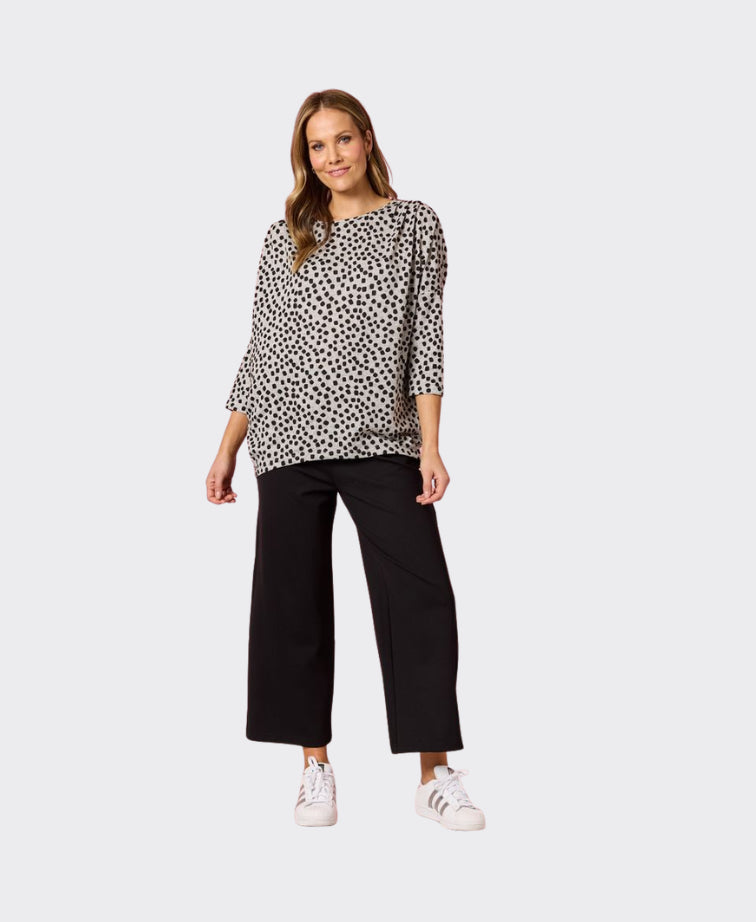 Clarity Pant Kimmy Ponti Wide Leg - Black