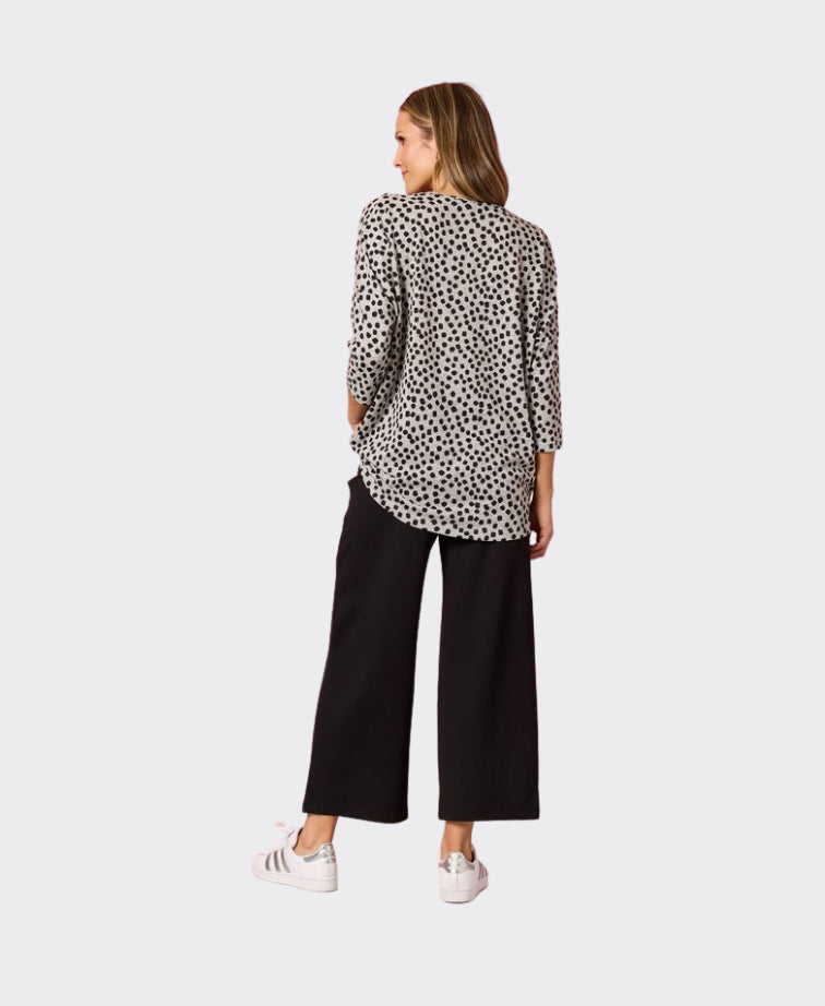 Clarity Pant Kimmy Ponti Wide Leg - Black
