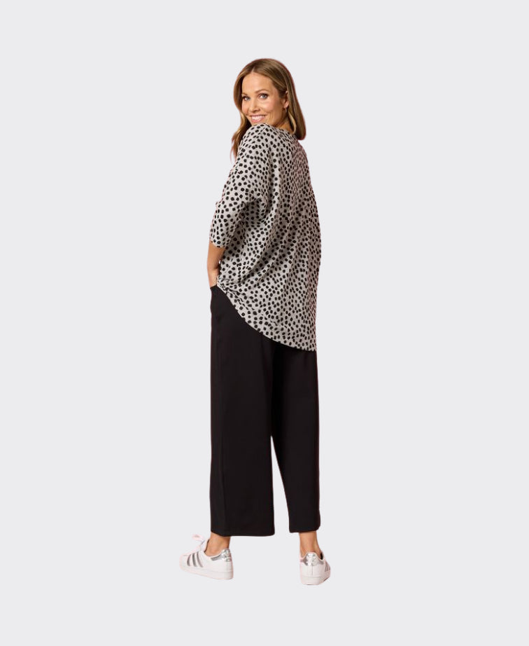 Clarity Pant Kimmy Ponti Wide Leg - Black