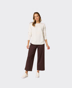 Clarity Pant Kimmy Ponti Wide Leg - Coffee