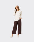 Clarity Pant Kimmy Ponti Wide Leg - Coffee