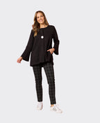 Clarity Jacket Script Swing Embossed - Black