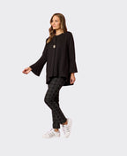 Clarity Jacket Script Swing Embossed - Black