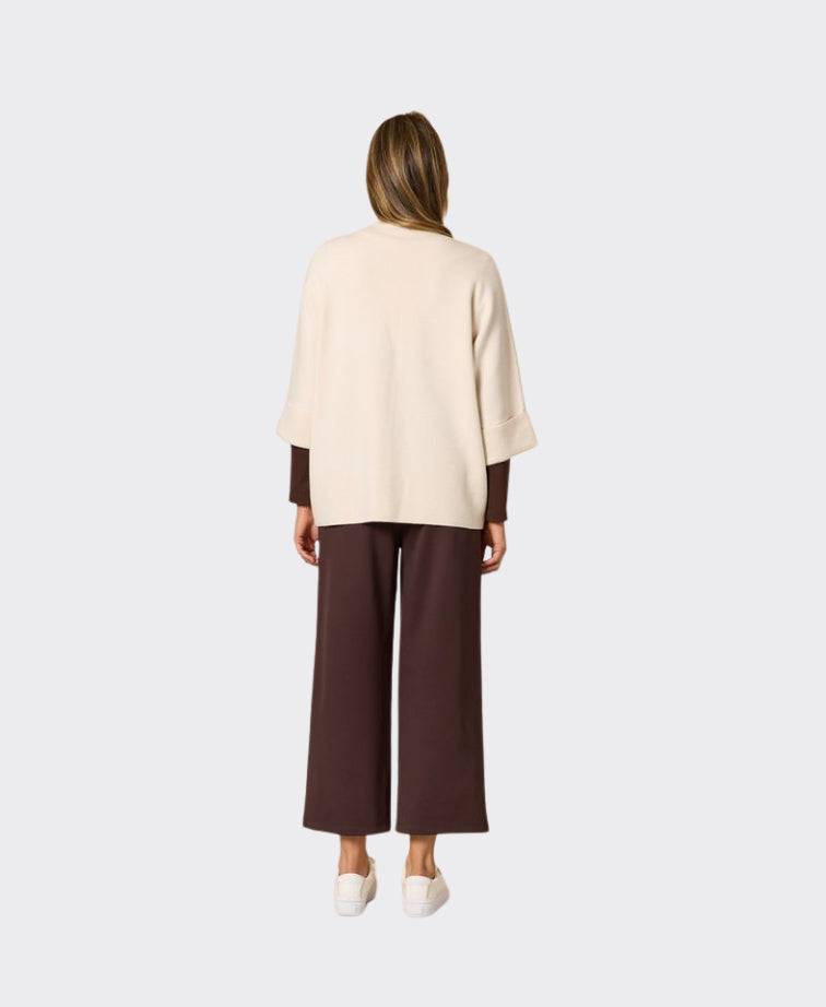 Clarity Knit Mimosa Flower - Natural