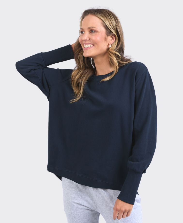 Elm Sweat Divine Crew - Navy