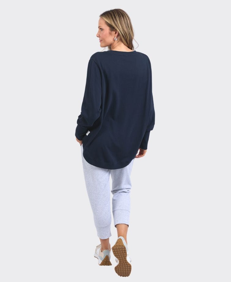 Elm Sweat Divine Crew - Navy