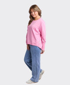 Elm Sweat Divine Crew - Peony Pink