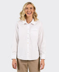 Charlie Jane Shirt Levin Edge Trim - White