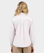 Charlie Jane Shirt Levin Edge Trim - White
