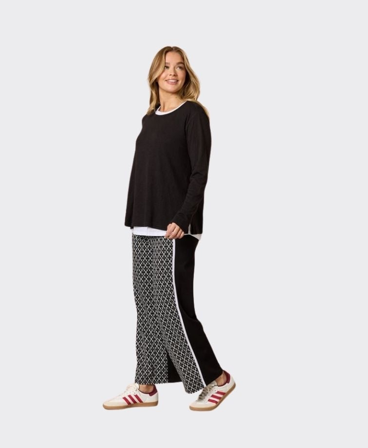Threadz Top Alicia 2 in 1 - Black