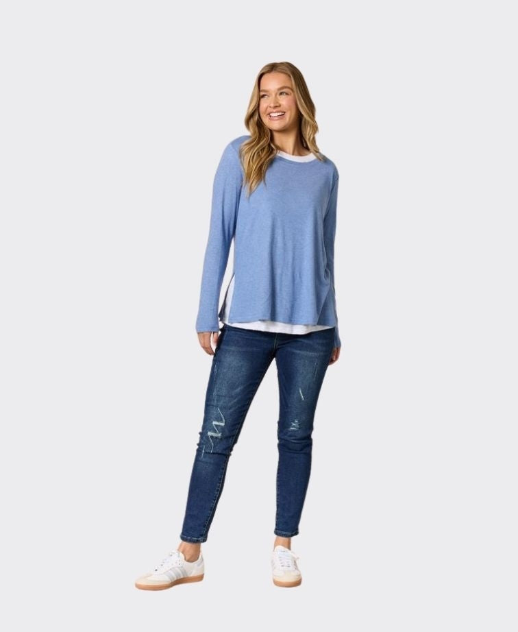 Threadz Top Alicia 2 in 1 - Blue