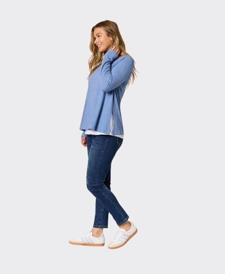 Threadz Top Alicia 2 in 1 - Blue