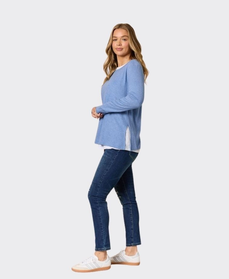 Threadz Top Alicia 2 in 1 - Blue