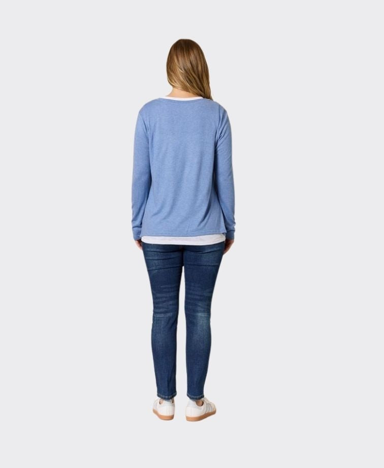 Threadz Top Alicia 2 in 1 - Blue