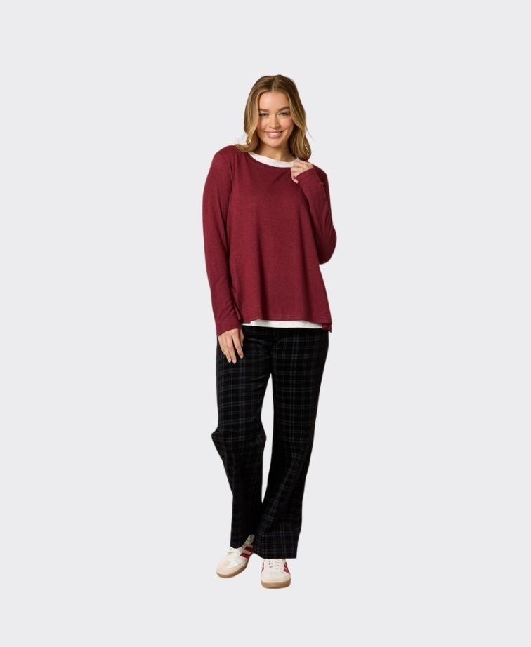 Threadz Top Alicia 2 in 1 - Shiraz
