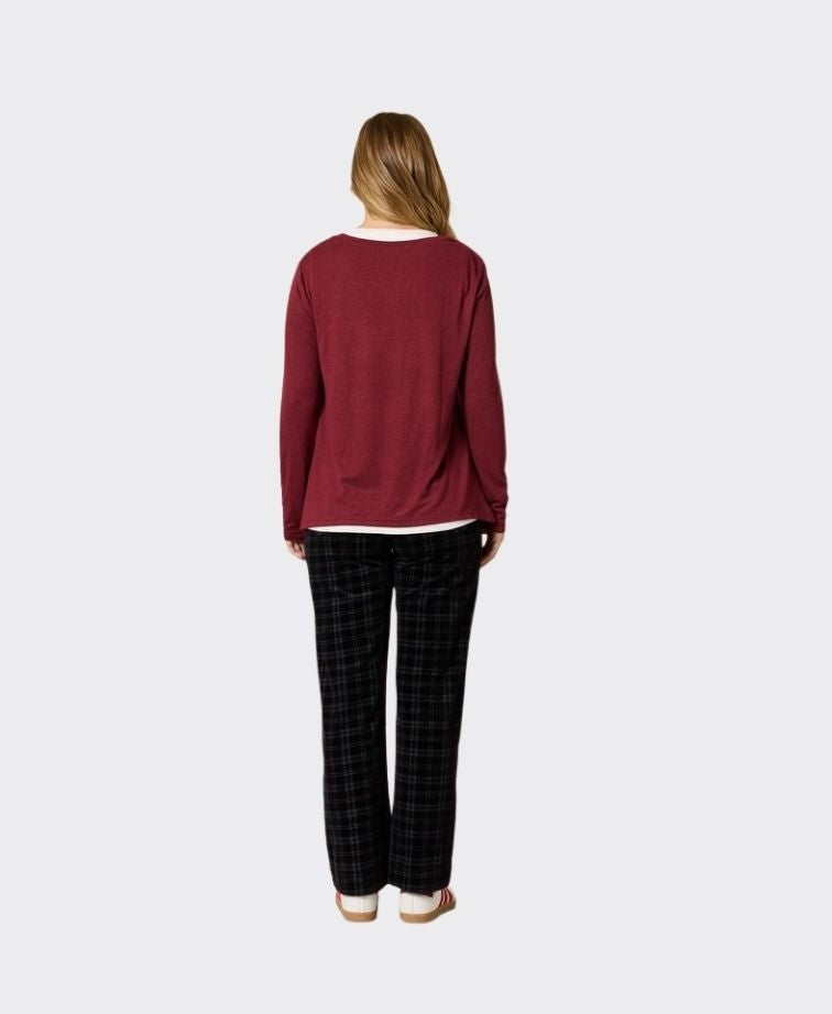 Threadz Top Alicia 2 in 1 - Shiraz
