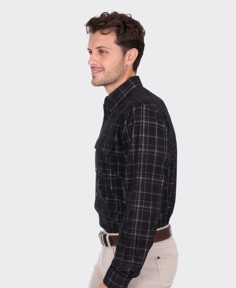 Thomas Cook Shirt L/S Ben Thermal - Black