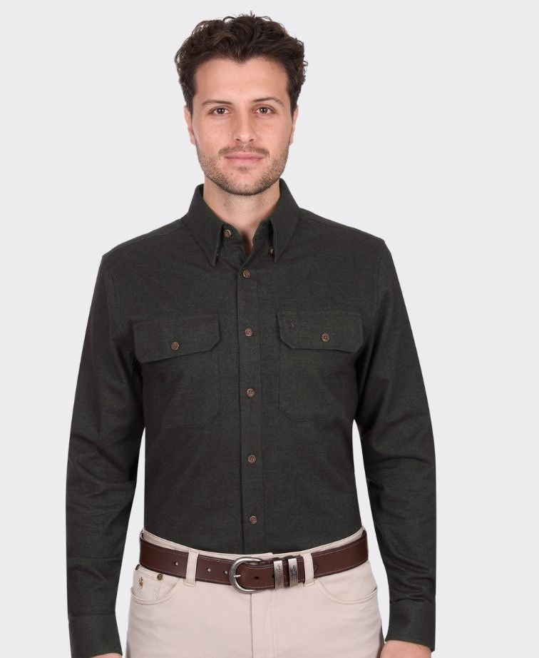 Thomas Cook Shirt L/S Keith Thermal - Green