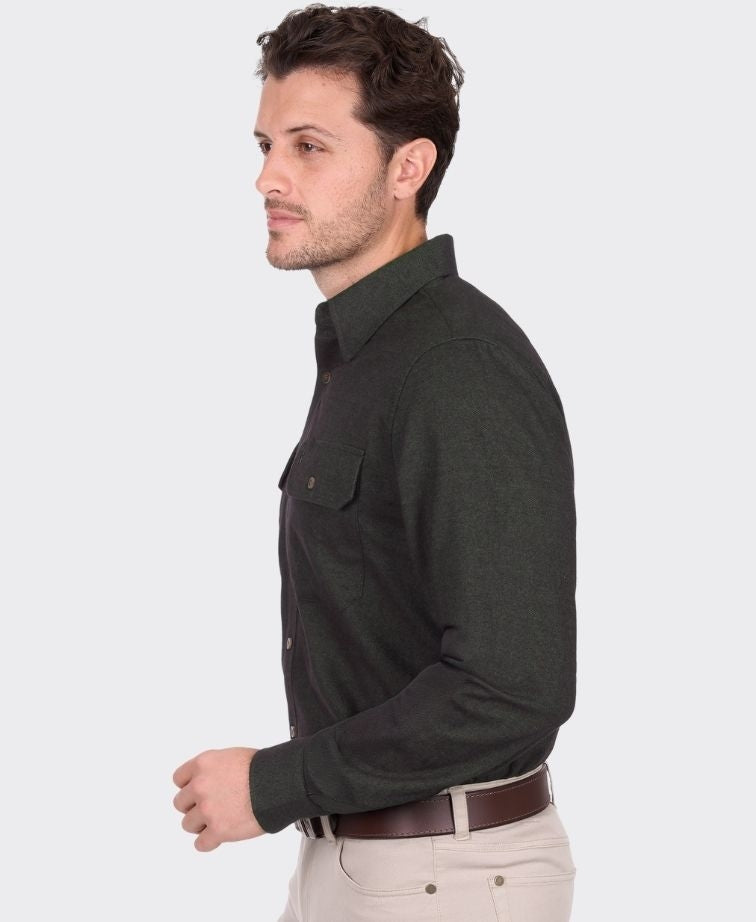 Thomas Cook Shirt L/S Keith Thermal - Green
