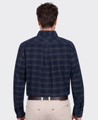 Thomas Cook Shirt L/S Ronald Thermal - Navy/Tan