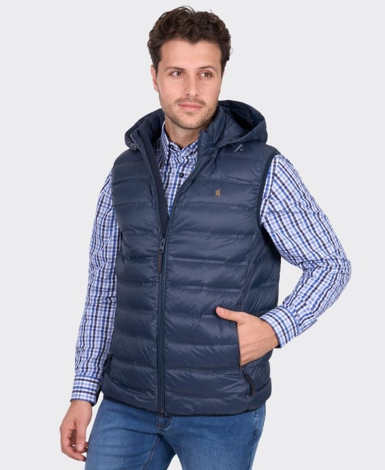Thomas Cook Vest Oberon Light Weight Down - Navy