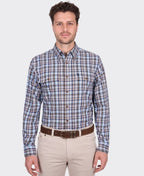 Thomas Cook Shirt L/S Jonathan 2 Pocket - Blue/Multi