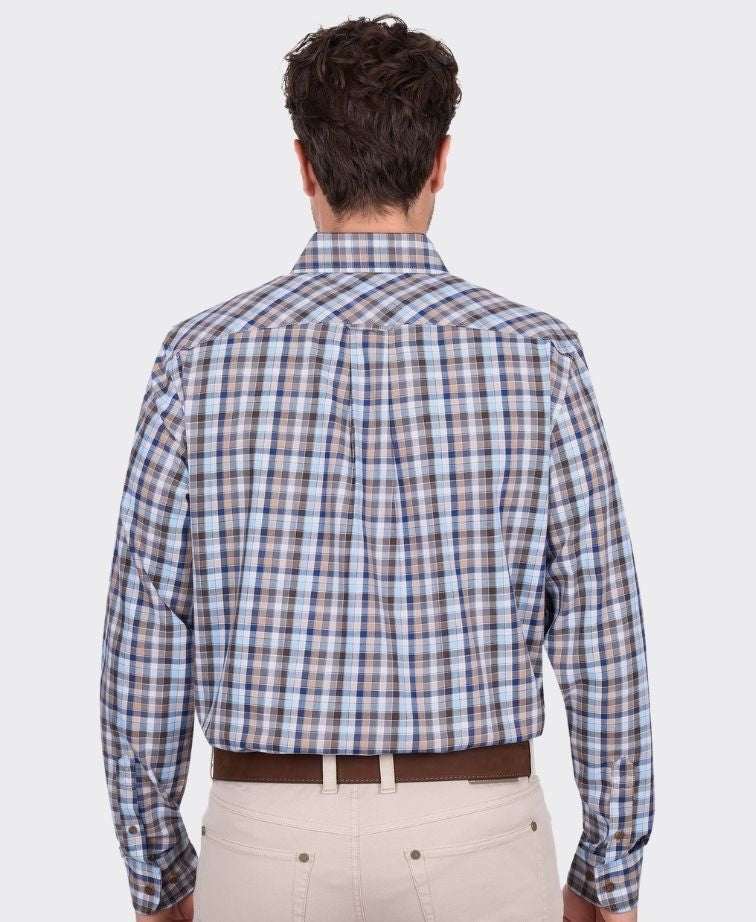 Thomas Cook Shirt L/S Jonathan 2 Pocket - Blue/Multi
