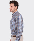 Thomas Cook Shirt L/S Jonathan 2 Pocket - Blue/Multi