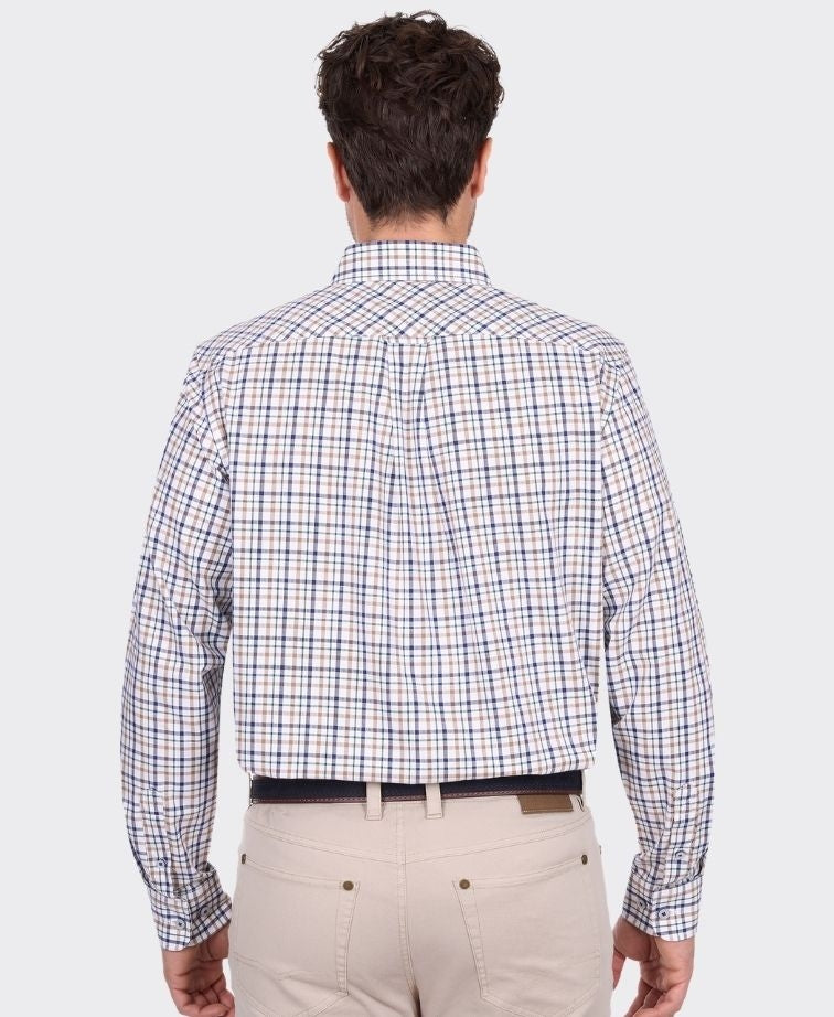 Thomas Cook Shirt L/S Chad 2 Pocket - Navy/Green