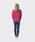 Orientique Knit Jumper Reversible Crew - Spot Orange