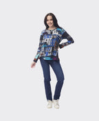 Orientique Tee Contemporary Crew - Porto Blue