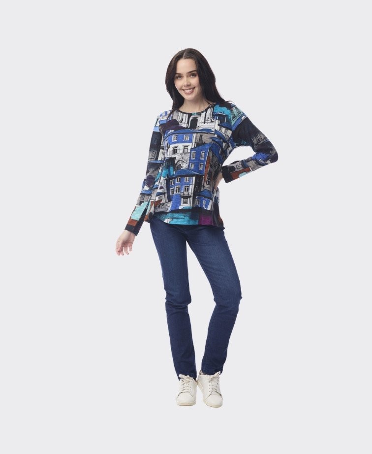 Orientique Tee Contemporary Crew - Porto Blue