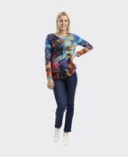 Orientique Tee Contemporary Crew - Sail Boats