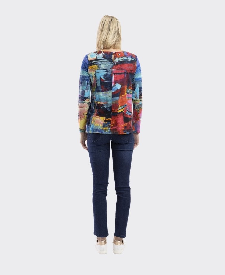 Orientique Tee Contemporary Crew - Sail Boats