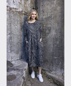Orientique Dress Yoke/Pleat Benin - Print
