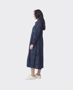 Orientique Dress Midi Collar Button Thru Tabriz - Print
