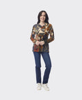 Orientique Top Crossover Neck Dagomba - Print