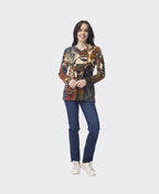 Orientique Top Crossover Neck Dagomba - Print