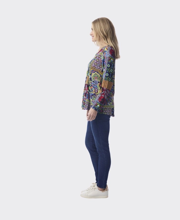 Orientique Tee Contemporary Vee Aubusson - Print