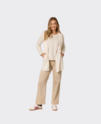 Threadz Vest Ollie Side Button - Ivory